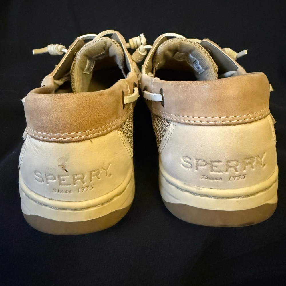 Sperry Woman’s STS97405 Light Brown Boat Deck Shoes OSS - Picture 5 of 7